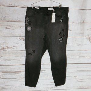 Torrid Premium High-rise Ultra Skinny Patch Jeans